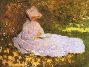 Claude Monet A Woman Reading oil painting reproduction